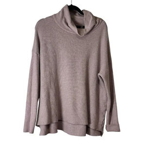 Devotion by Cyrus Boutique Blush Pink Soft Ribbed Cowl Neck Sweater Size Large